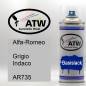 Preview: Alfa-Romeo, Grigio Indaco, AR735: 400ml Sprühdose, von ATW Autoteile West.